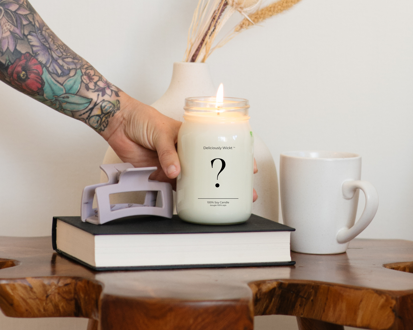 Candle of The Month - CLEAN/FLORAL - 16oz Mason Jar Soy Candle