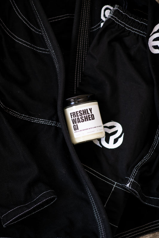 Freshly Washed Gi - Jiujitsu/Martial Arts - 8oz Scented Soy Candle