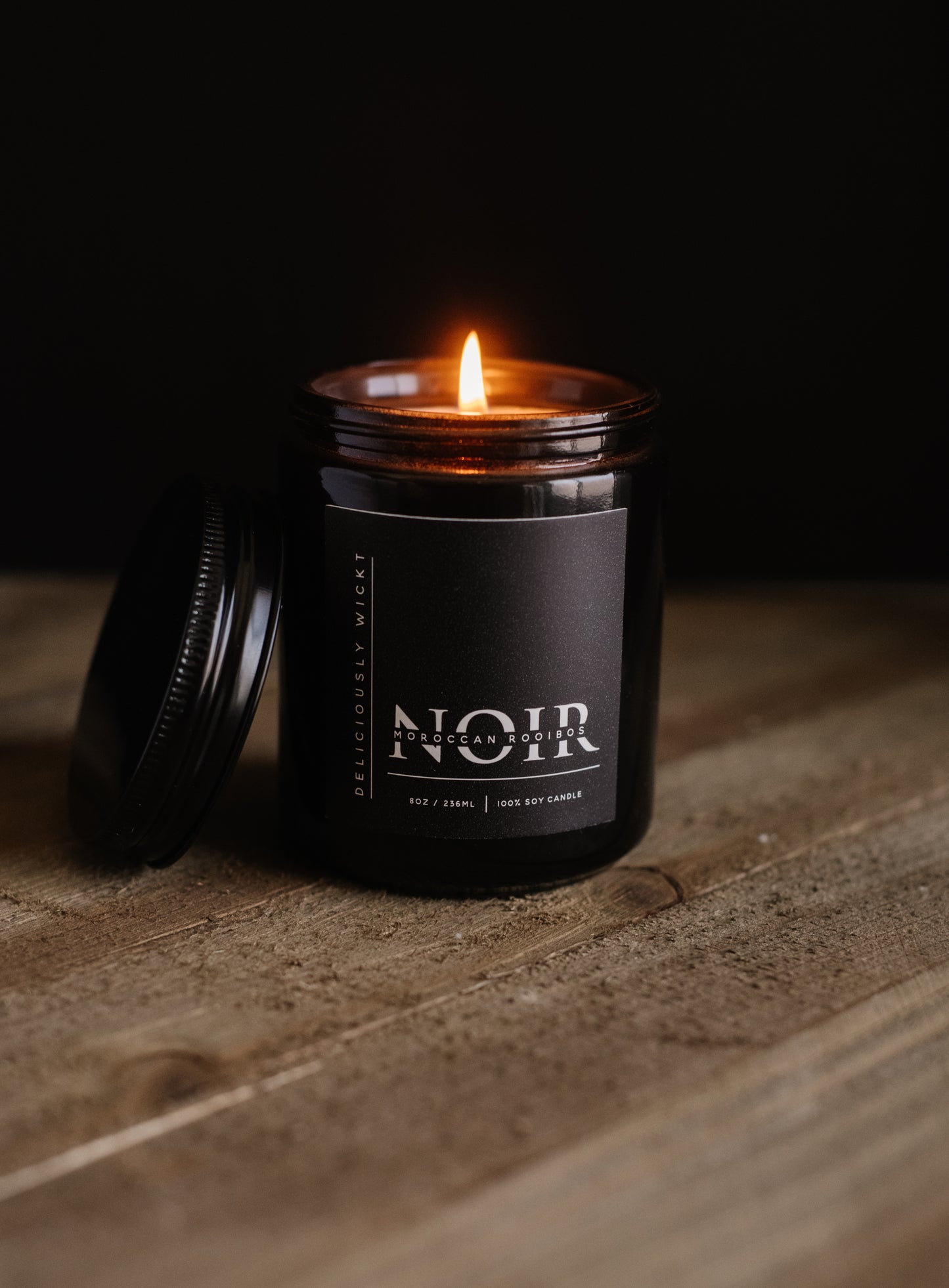 Moroccan Rooibos - 8oz Scented Soy Candle NOIR