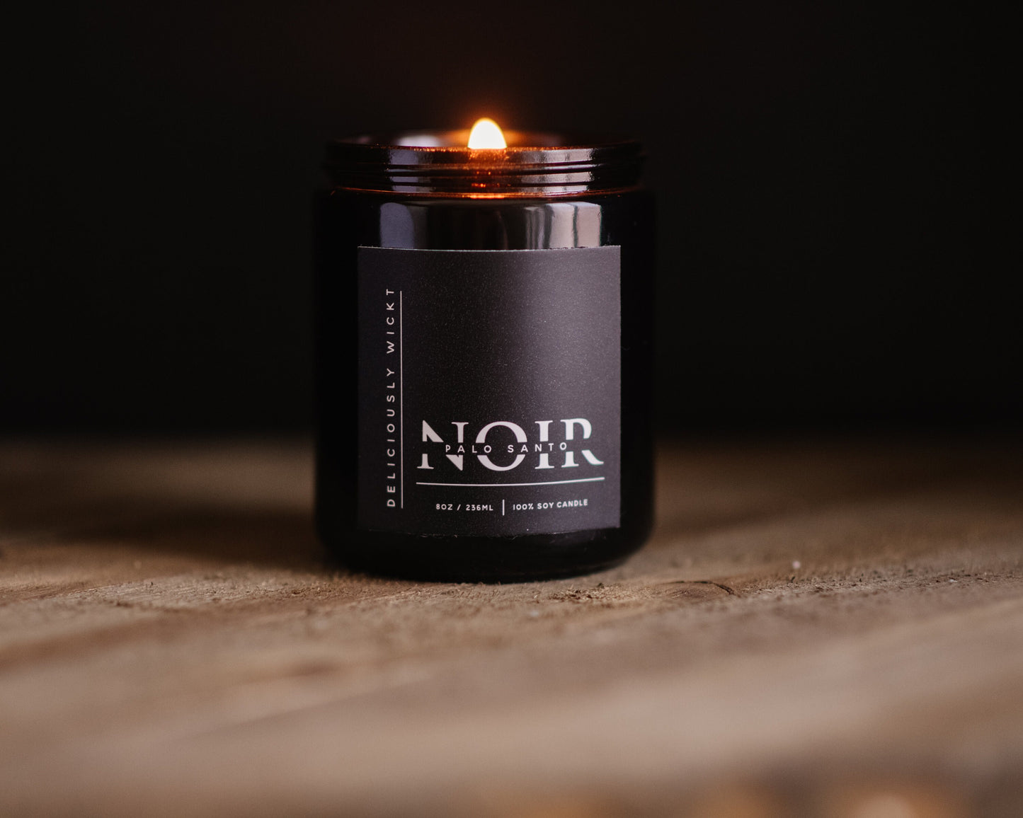 Palo Santo - 8oz Scented Soy Candle NOIR