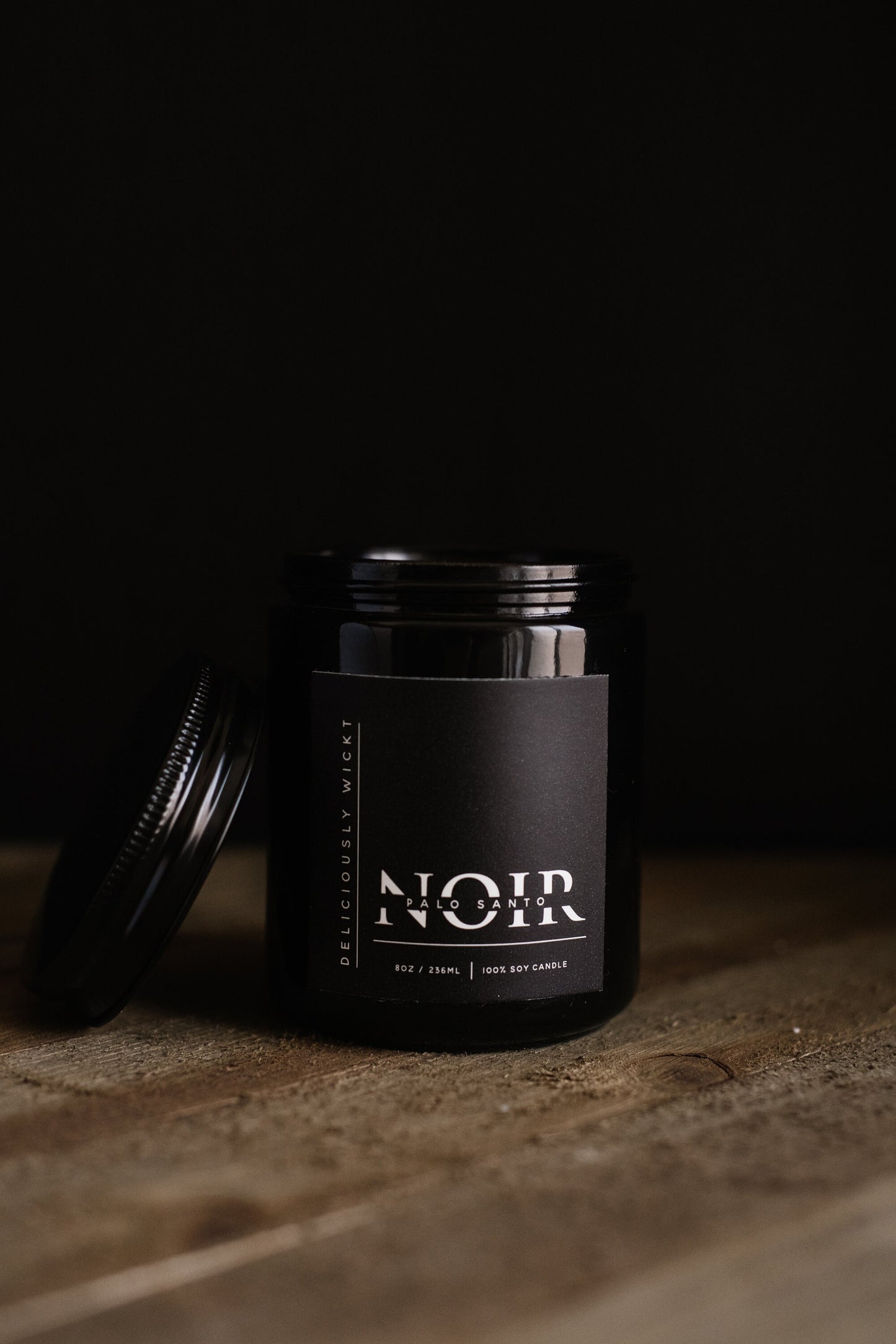 Palo Santo - 8oz Scented Soy Candle NOIR
