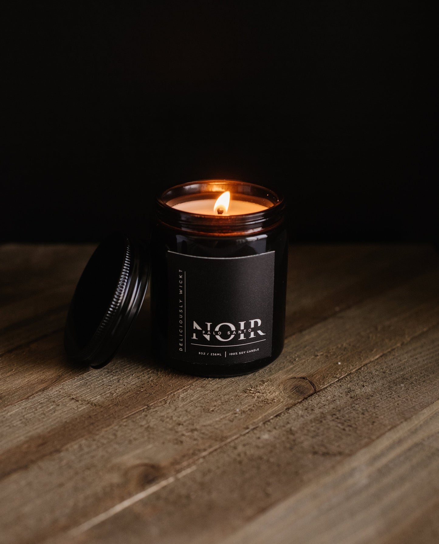 Palo Santo - 8oz Scented Soy Candle NOIR
