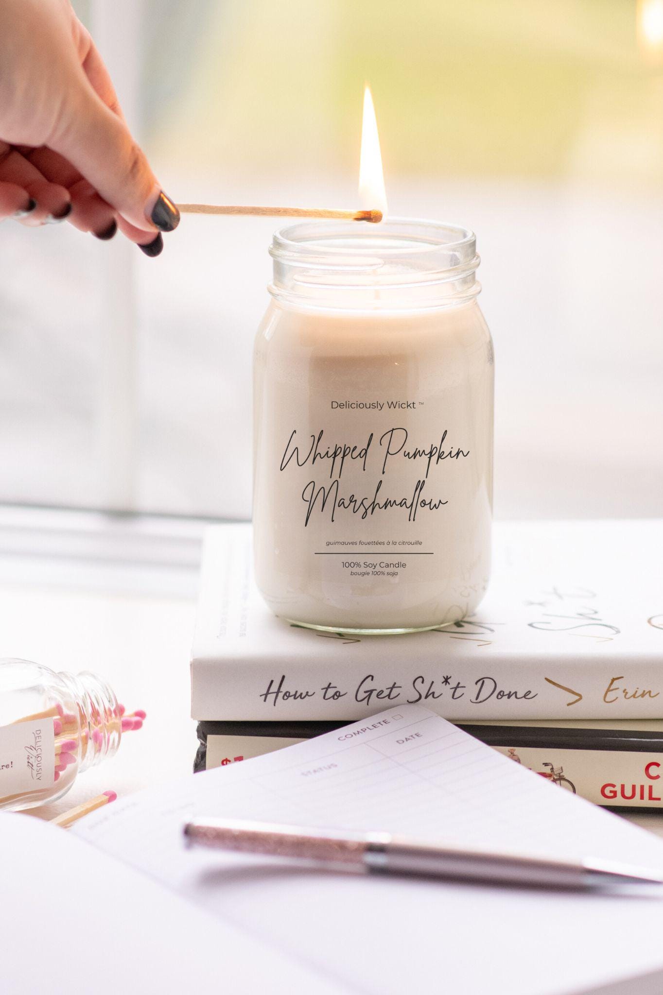 Fall Scents - 16oz Mason Jar Soy Candle