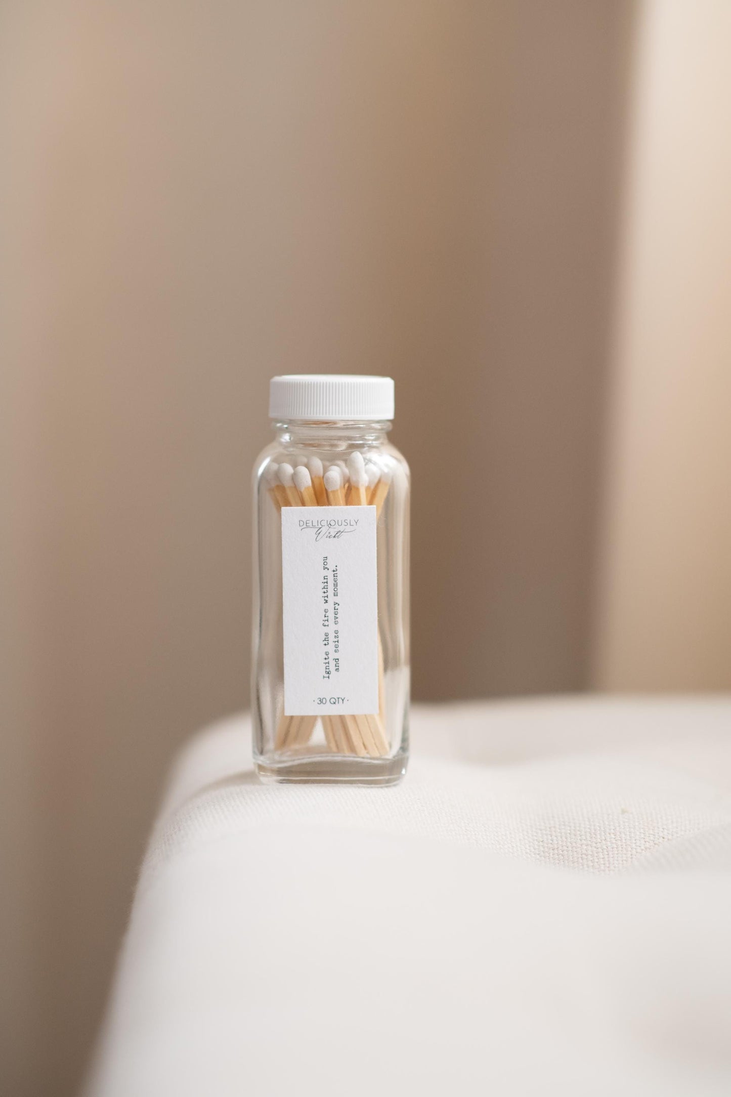 3.4" Long Matches - Glass Bottle Eco-friendly Home Decor