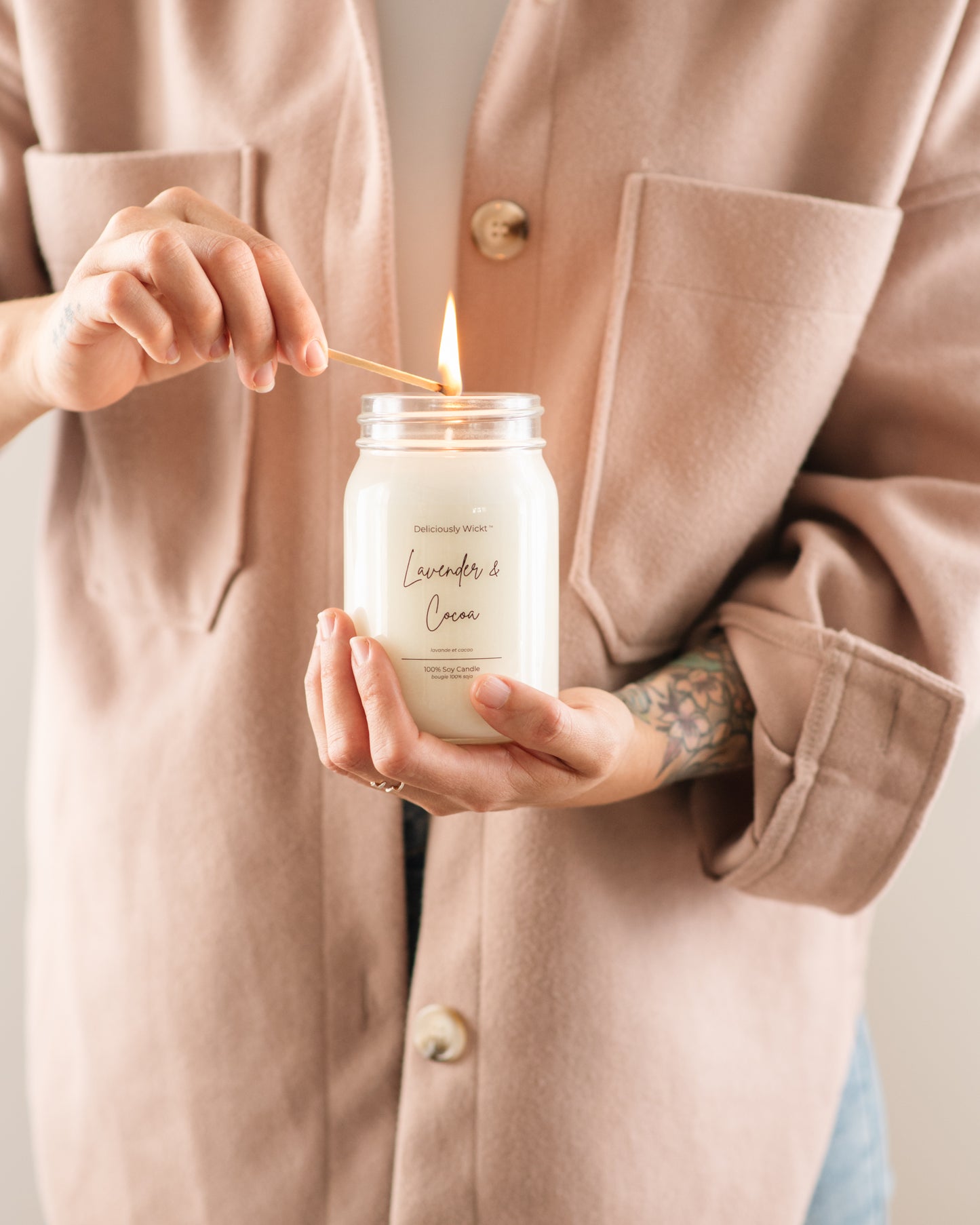 Winter Scents - 16oz Mason Jar Soy Candle