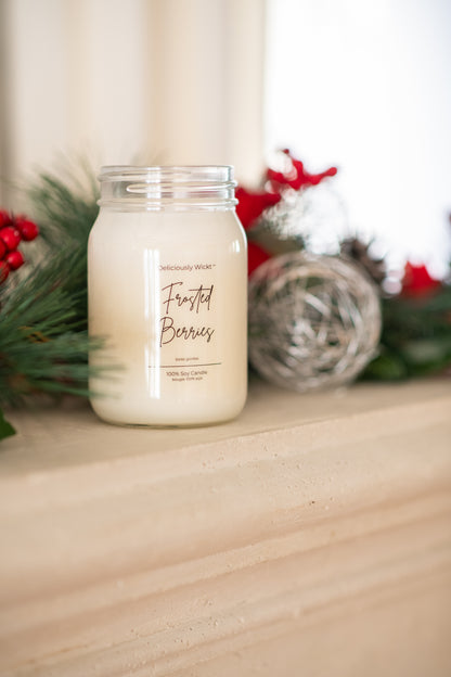 Winter Scents - 16oz Mason Jar Soy Candle