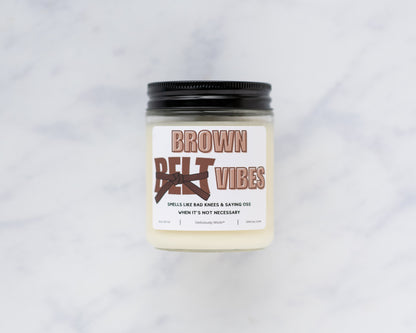 Belt Color Vibes - Jiujitsu/Martial Arts - 8oz Scented Soy Candle