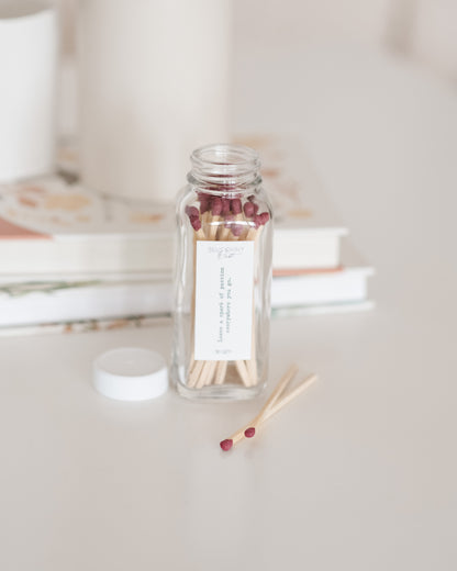 3.4" Long Matches - Glass Bottle Eco-friendly Home Decor