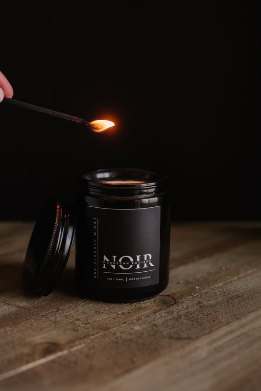 Moroccan Rooibos - 8oz Scented Soy Candle NOIR