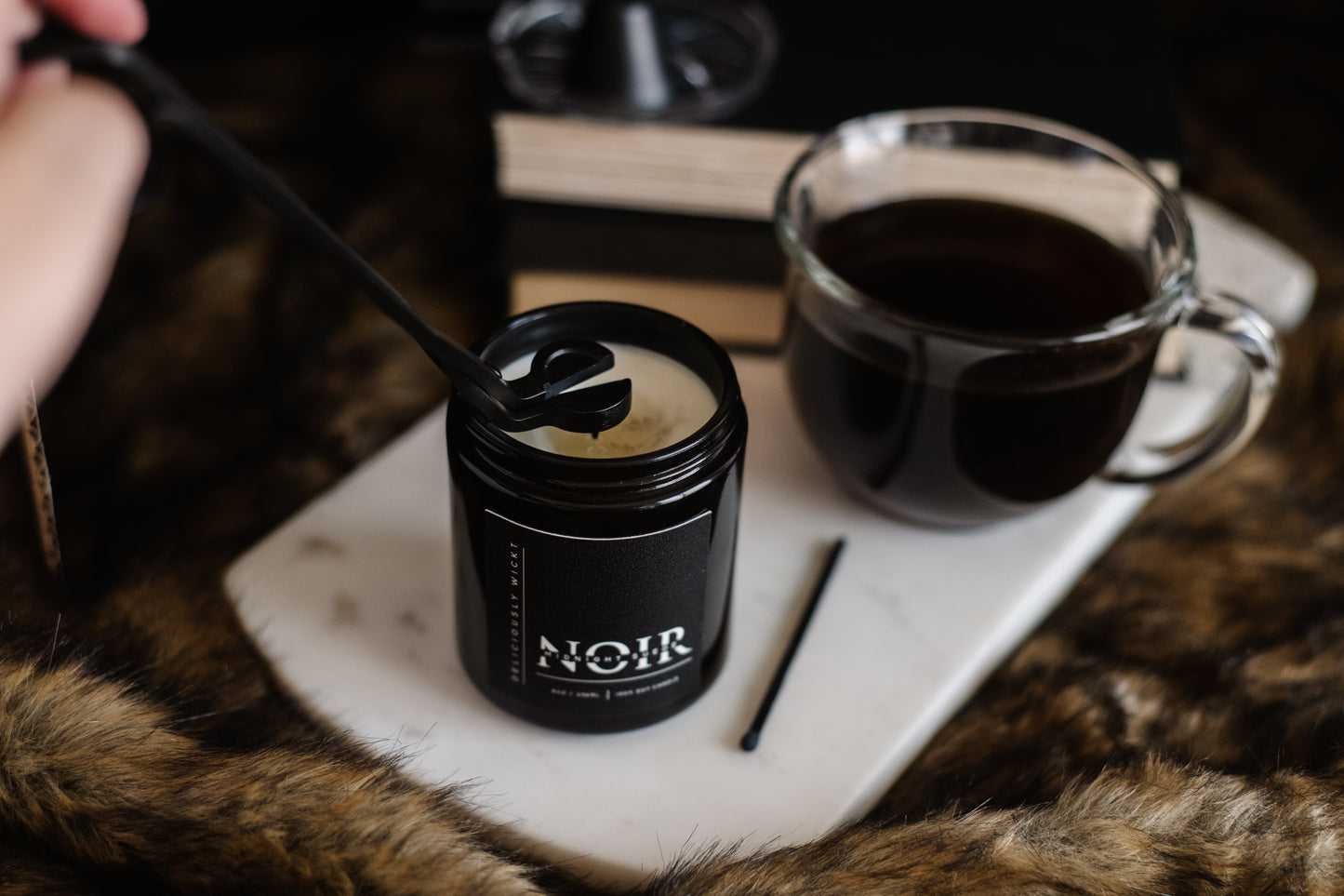 Moroccan Rooibos - 8oz Scented Soy Candle NOIR
