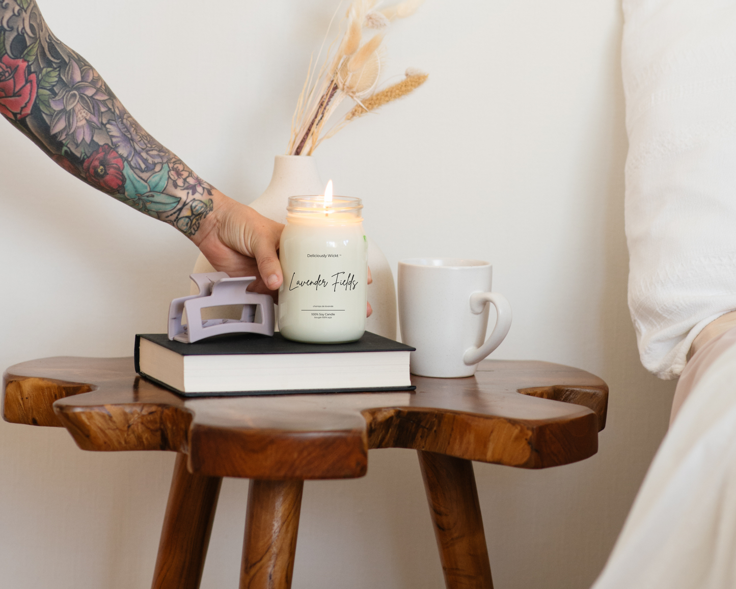 Candle of The Month - CLEAN/FLORAL - 16oz Mason Jar Soy Candle