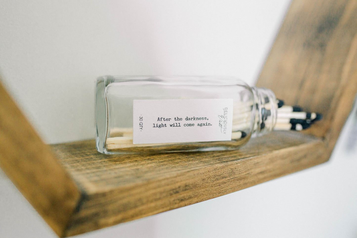 3.4" Long Matches - 3 PACK Glass Bottle Eco-friendly Home Decor