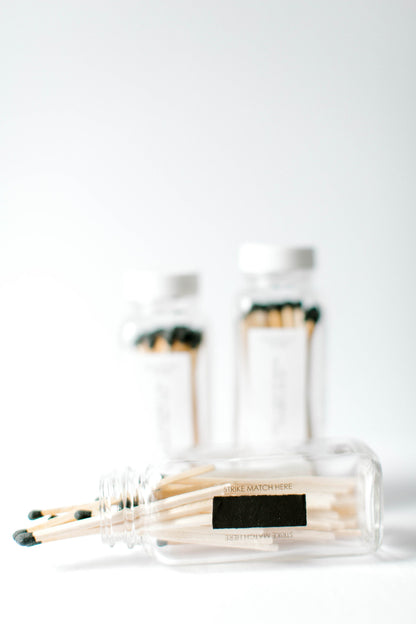 3.4" Long Matches - 3 PACK Glass Bottle Eco-friendly Home Decor