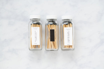 3.4" Long Matches - 3 PACK Glass Bottle Eco-friendly Home Decor