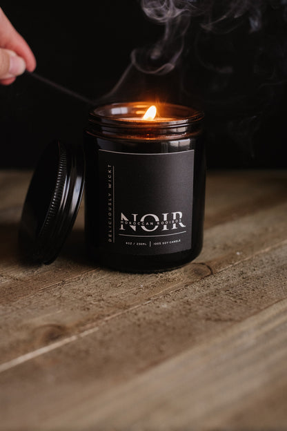 Moroccan Rooibos  - 8oz Scented Soy Candle NOIR