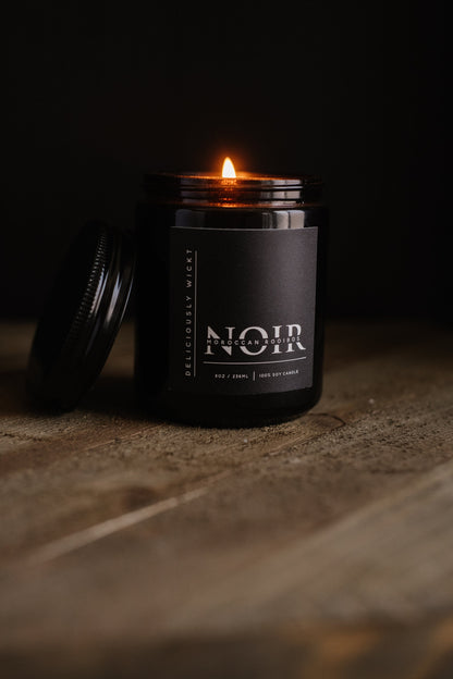 Moroccan Rooibos  - 8oz Scented Soy Candle NOIR