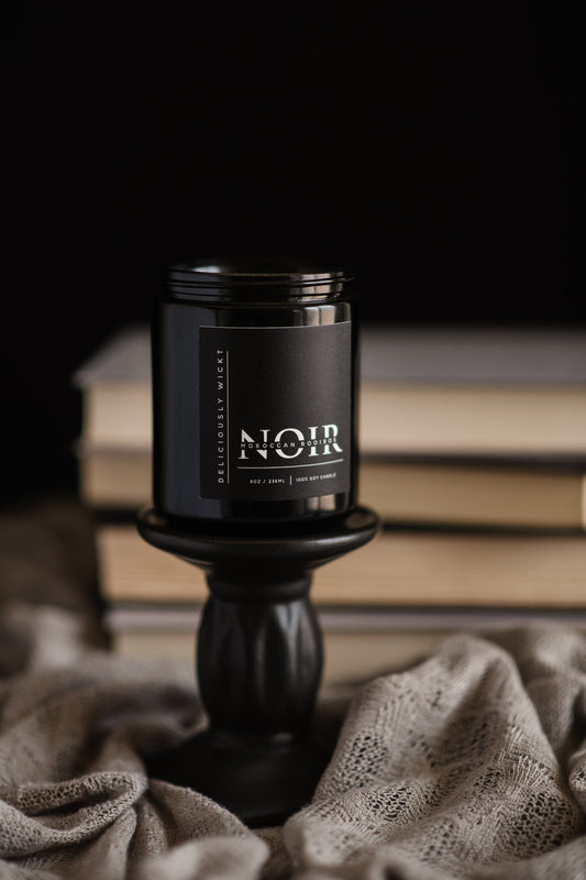 Moroccan Rooibos  - 8oz Scented Soy Candle NOIR