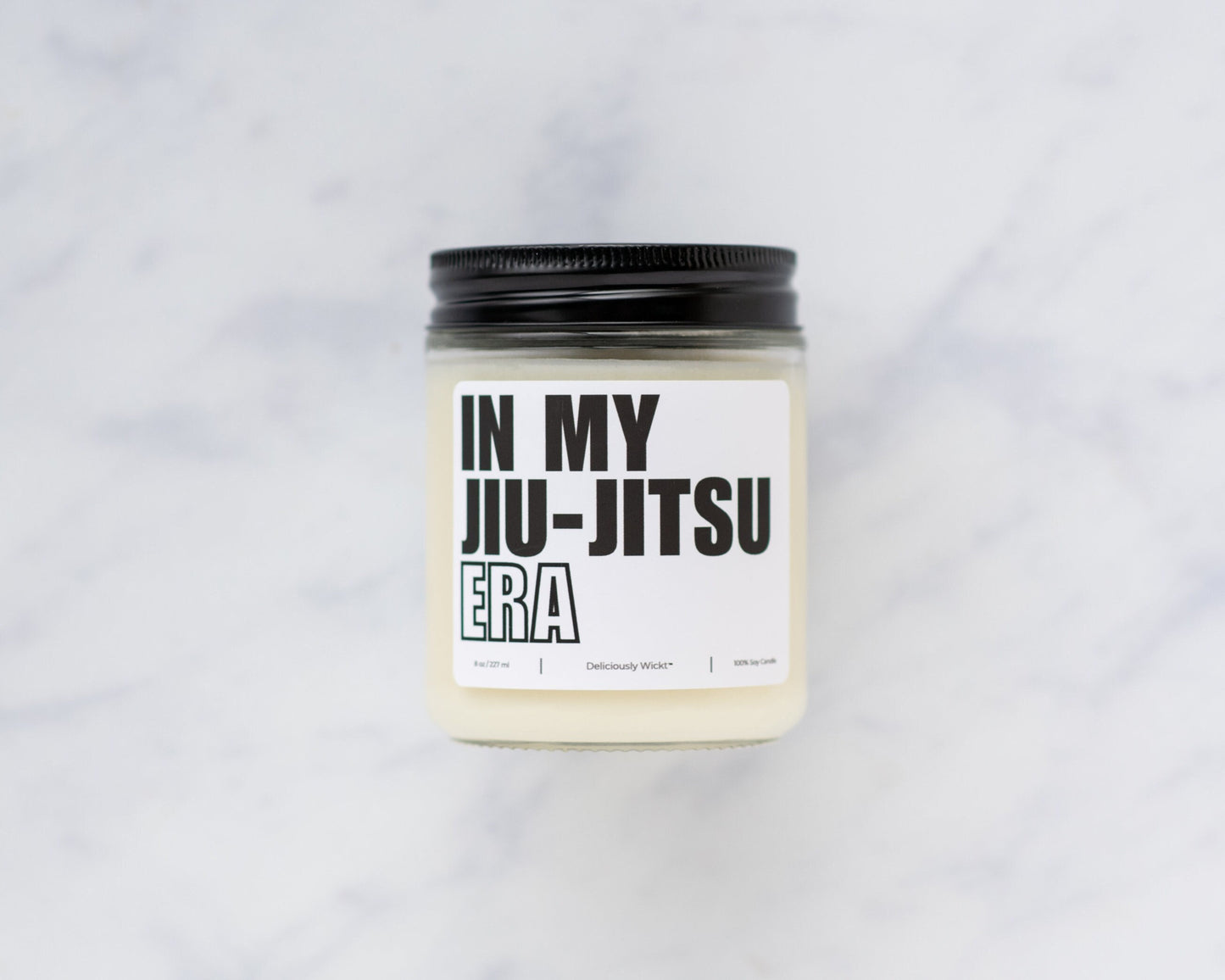 In My Jiujitsu Era - Jiujitsu Themed 8oz Scented Soy Candle Vegan
