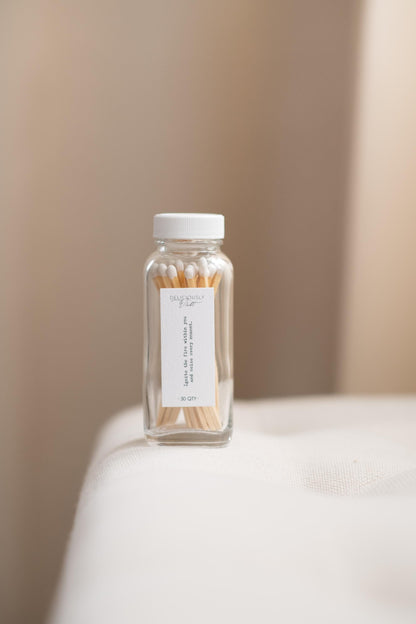 3.4" Long Matches - Glass Bottle Eco-friendly Home Decor